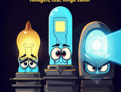 Evolusi Lampu Kendaraan: Halogen, LED, hingga Laser